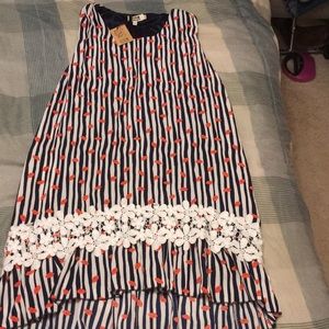 Holly Bracken dress lips S/M NWT